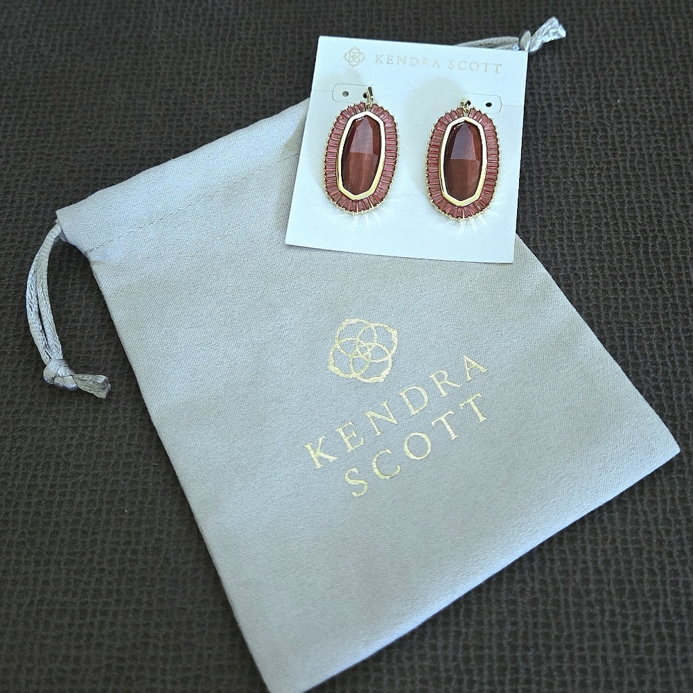 Kendra Scott "Baguette Elle" Drop⬇️ Earrings - Picture 2 of 16